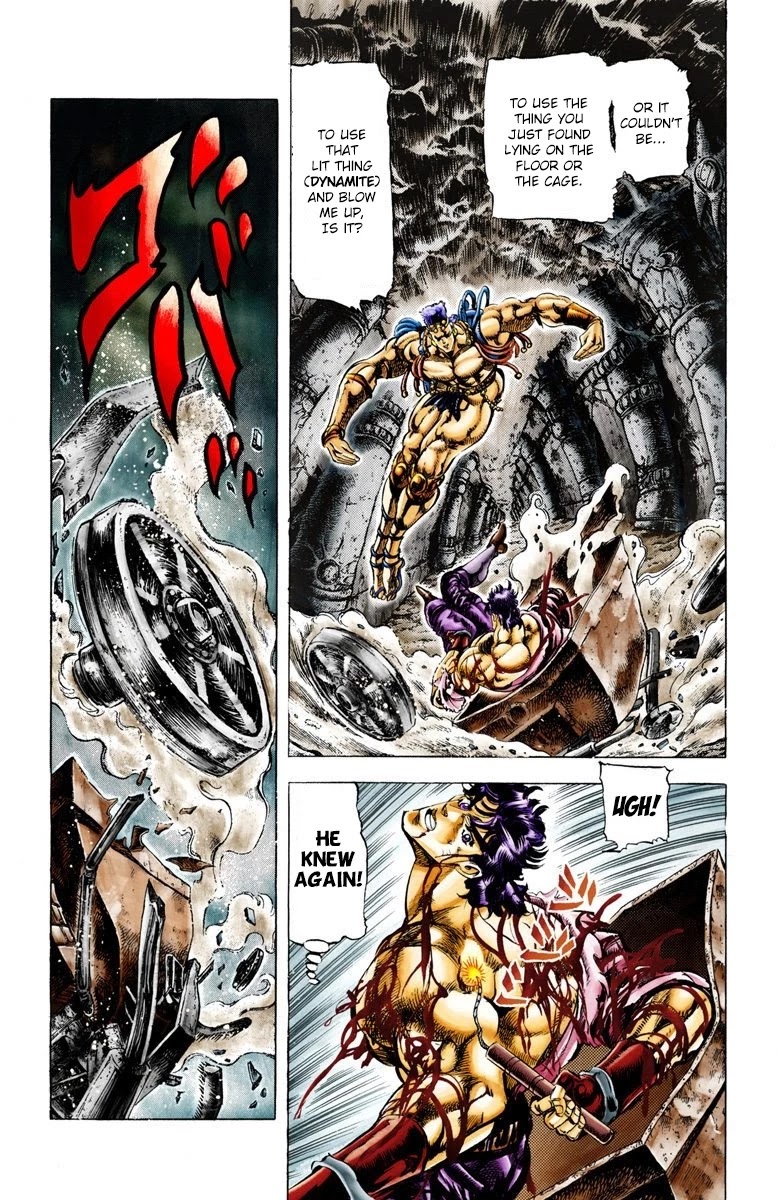 JoJo's Bizarre Adventure Part 2 - Battle Tendency (Official Colored) Chapter 26 page 3 - Chapter 26: The Wedding Ring of Death