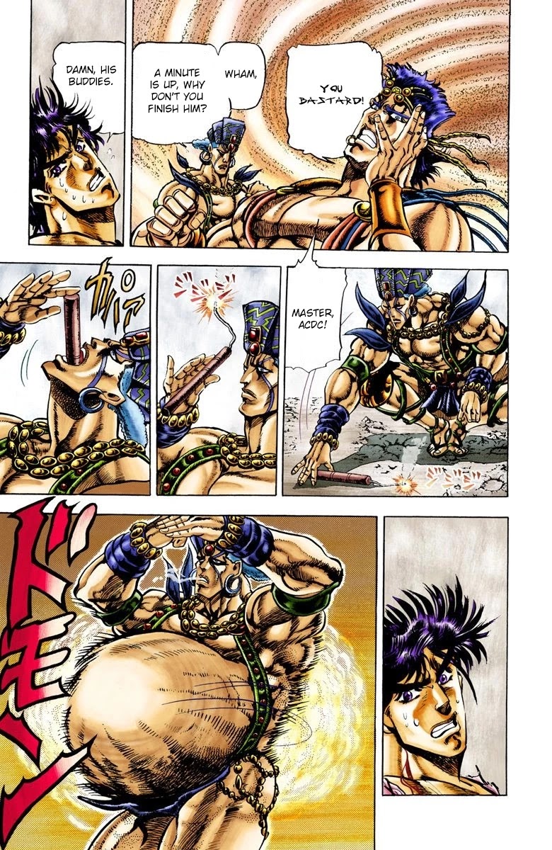 JoJo's Bizarre Adventure Part 2 - Battle Tendency (Official Colored) Chapter 26 page 9 - Chapter 26: The Wedding Ring of Death