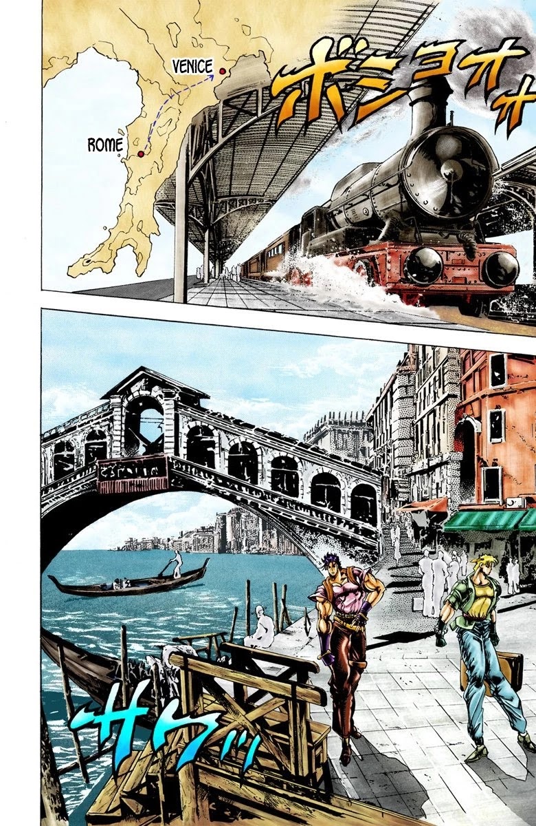 JoJo's Bizarre Adventure Part 2 - Battle Tendency (Official Colored) Chapter 27 page 11 - Chapter 27: The Master of Venice