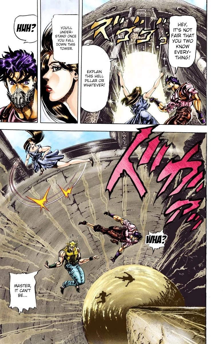 JoJo's Bizarre Adventure Part 2 - Battle Tendency (Official Colored) Chapter 28 page 17 - Chapter 28: The Training of a Ripple Warrior