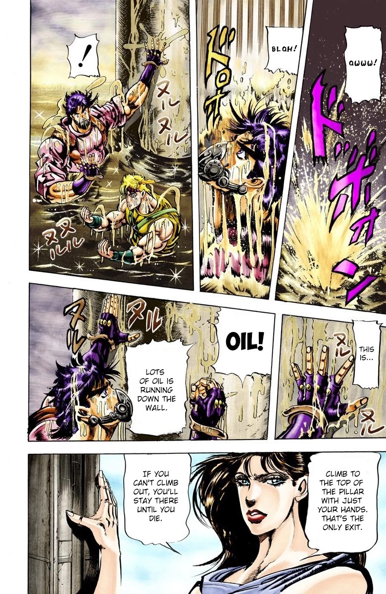 JoJo's Bizarre Adventure Part 2 - Battle Tendency (Official Colored) Chapter 28 page 18 - Chapter 28: The Training of a Ripple Warrior