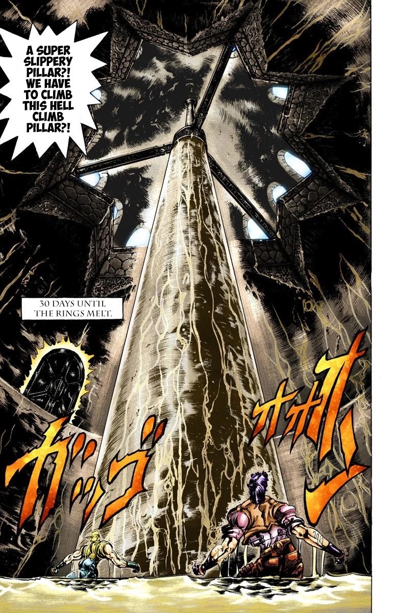 JoJo's Bizarre Adventure Part 2 - Battle Tendency (Official Colored) Chapter 28 page 19 - Chapter 28: The Training of a Ripple Warrior