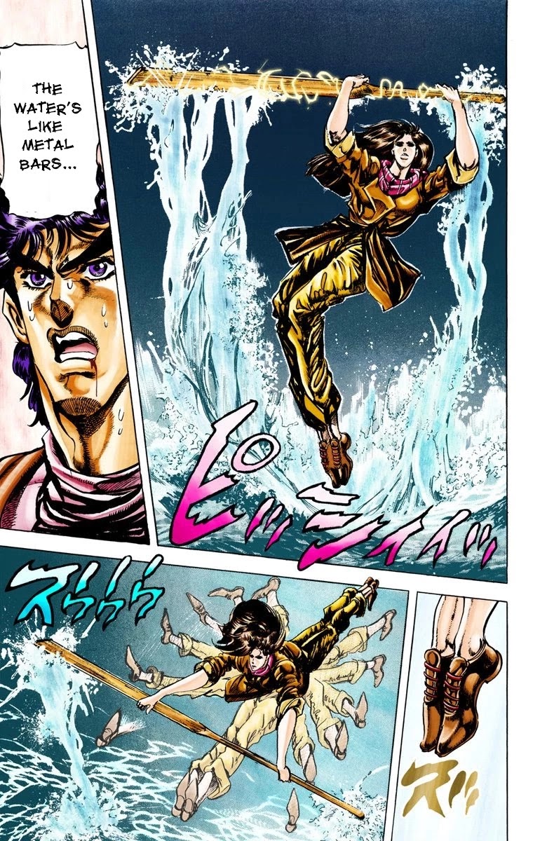 JoJo's Bizarre Adventure Part 2 - Battle Tendency (Official Colored) Chapter 28 page 6 - Chapter 28: The Training of a Ripple Warrior