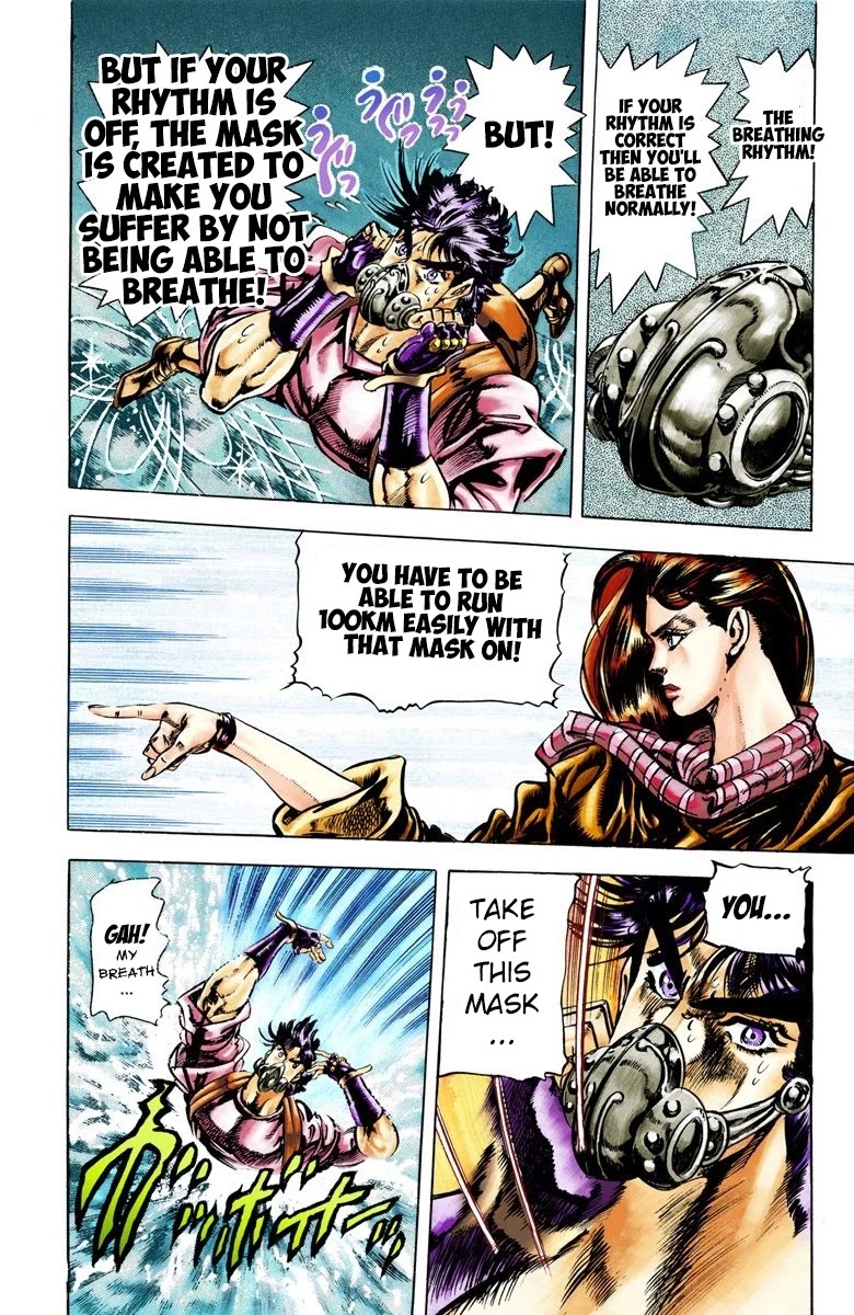 JoJo's Bizarre Adventure Part 2 - Battle Tendency (Official Colored) Chapter 28 page 9 - Chapter 28: The Training of a Ripple Warrior
