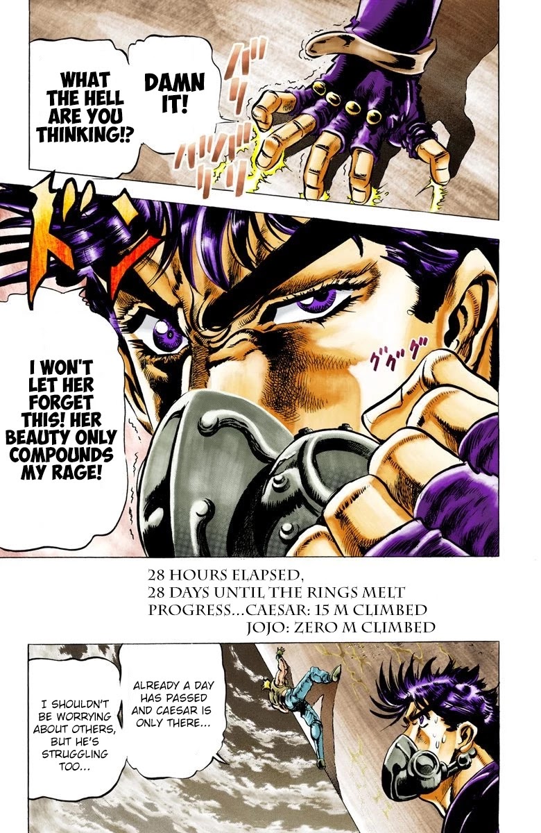JoJo's Bizarre Adventure Part 2 - Battle Tendency (Official Colored) Chapter 29 page 10 - Chapter 29: Concentrated Ripple Power