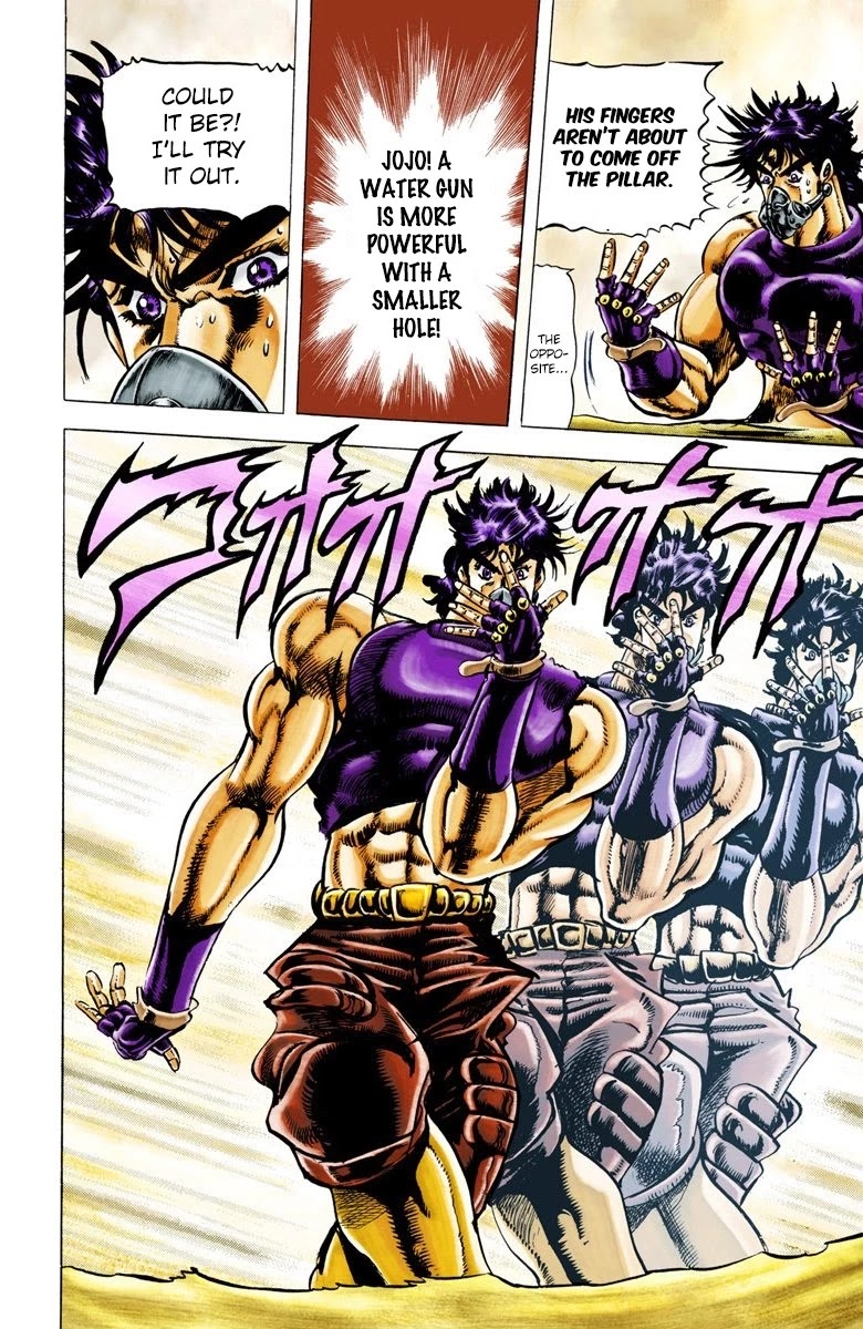 JoJo's Bizarre Adventure Part 2 - Battle Tendency (Official Colored) Chapter 29 page 13 - Chapter 29: Concentrated Ripple Power