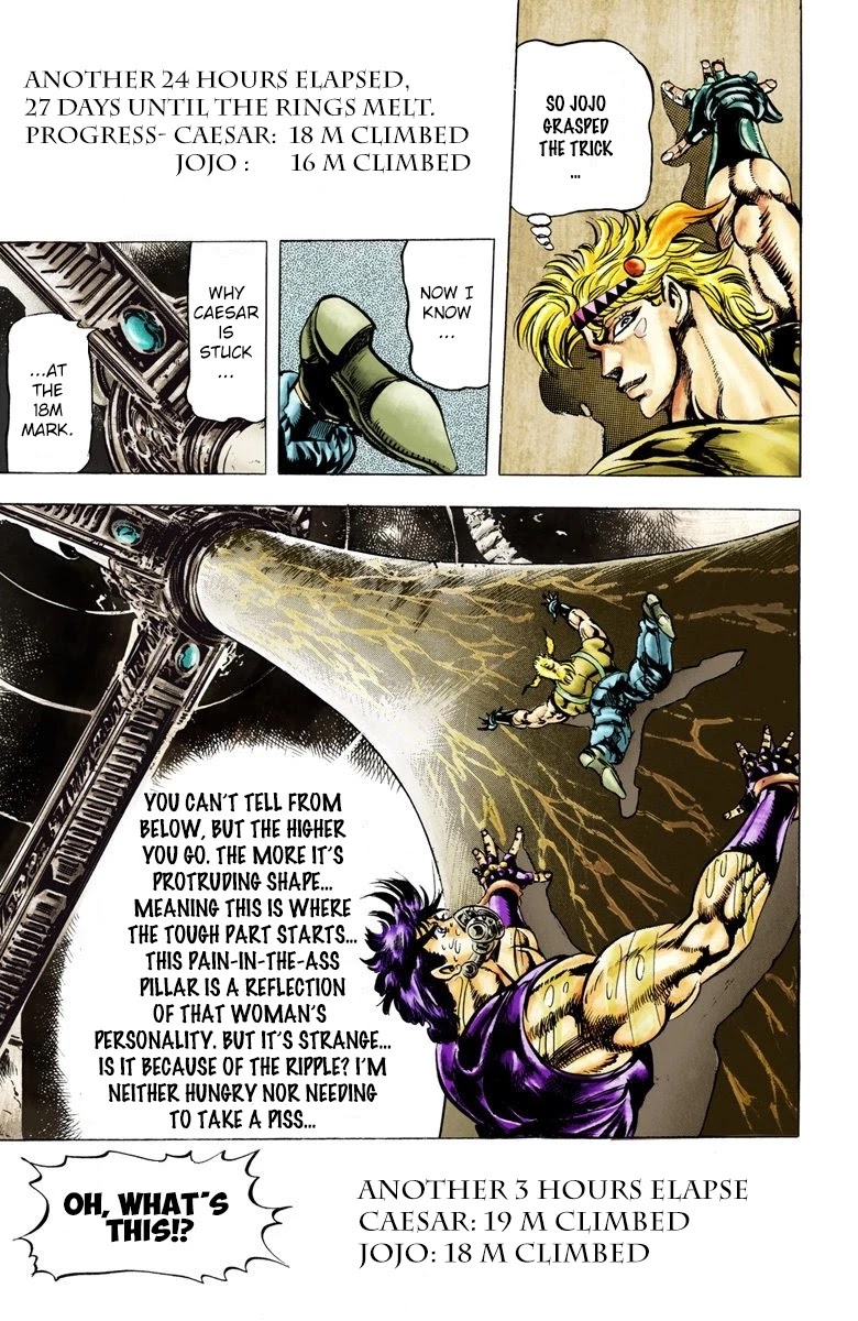 JoJo's Bizarre Adventure Part 2 - Battle Tendency (Official Colored) Chapter 29 page 16 - Chapter 29: Concentrated Ripple Power
