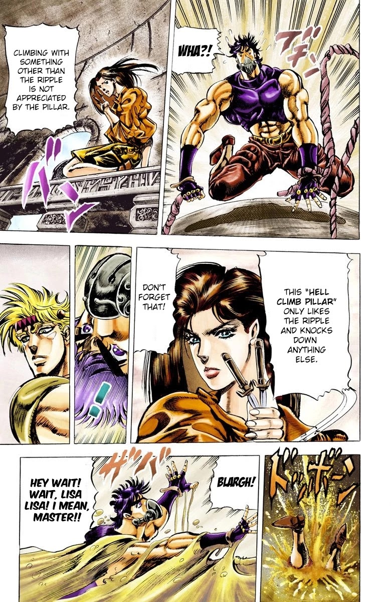 JoJo's Bizarre Adventure Part 2 - Battle Tendency (Official Colored) Chapter 29 page 8 - Chapter 29: Concentrated Ripple Power