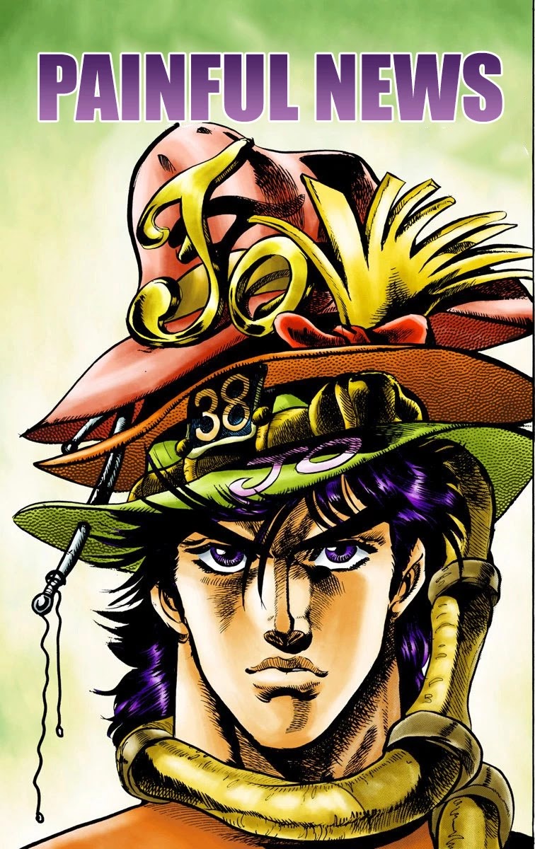 JoJo's Bizarre Adventure Part 2 - Battle Tendency (Official Colored) Chapter 3 page 1 - Chapter 3: Painful News