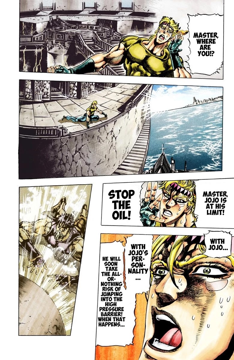 JoJo's Bizarre Adventure Part 2 - Battle Tendency (Official Colored) Chapter 30 page 10 - Chapter 30: The All-or-Nothing Gamble