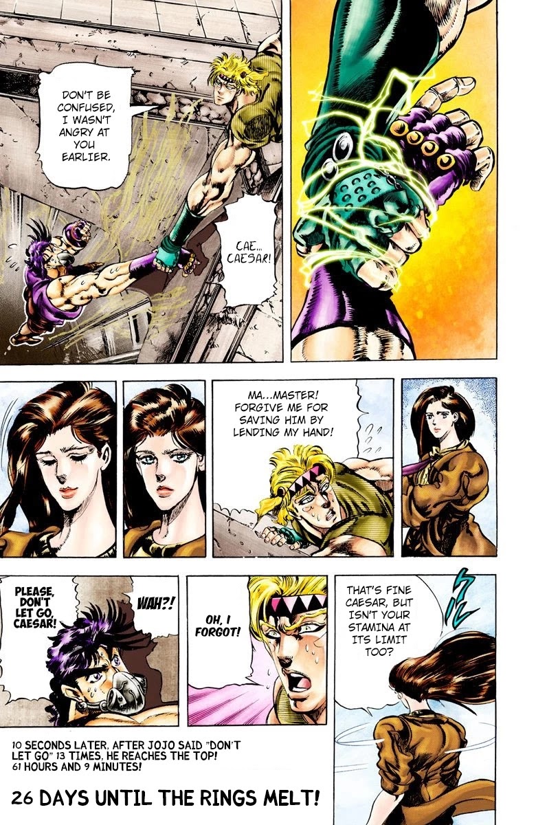 JoJo's Bizarre Adventure Part 2 - Battle Tendency (Official Colored) Chapter 30 page 18 - Chapter 30: The All-or-Nothing Gamble