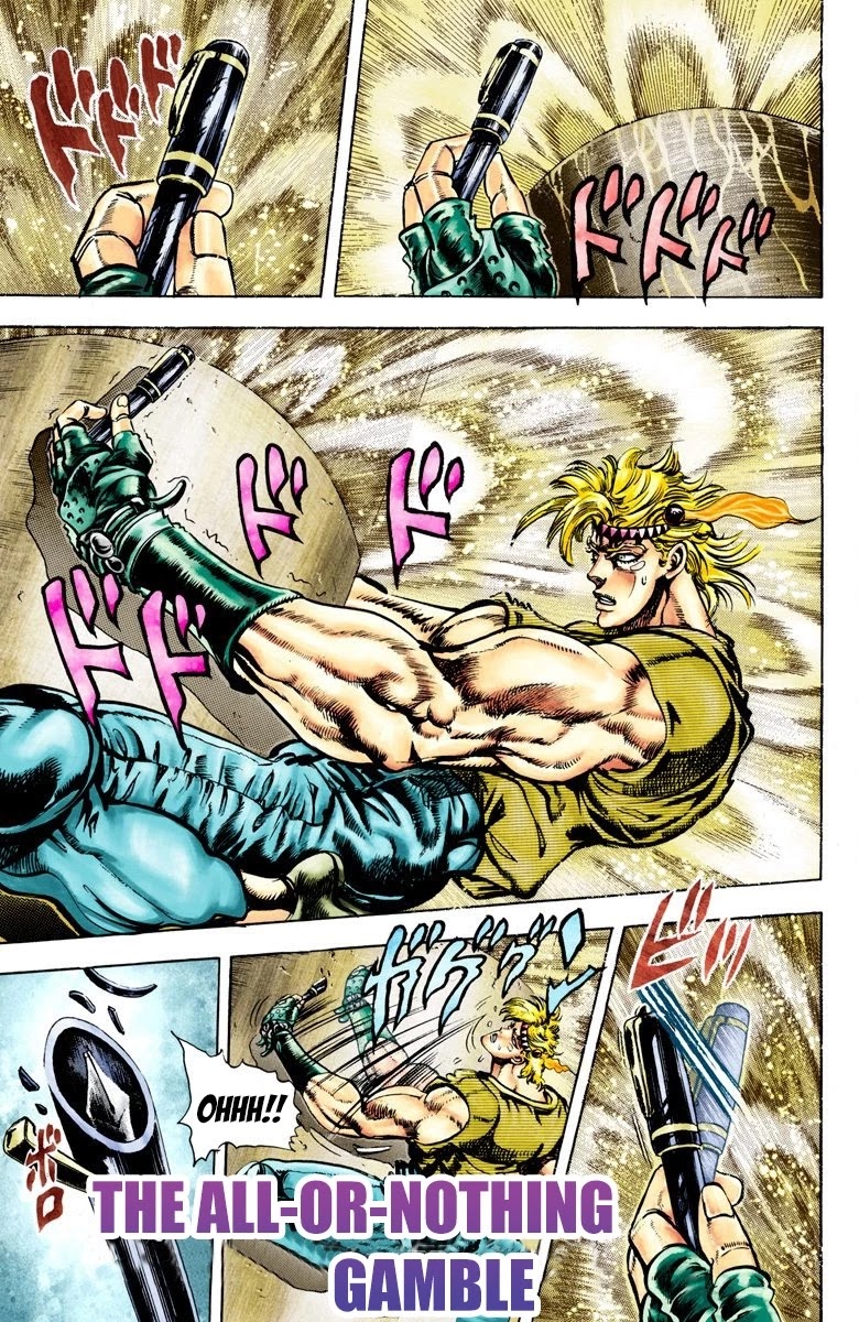 JoJo's Bizarre Adventure Part 2 - Battle Tendency (Official Colored) Chapter 30 page 2 - Chapter 30: The All-or-Nothing Gamble