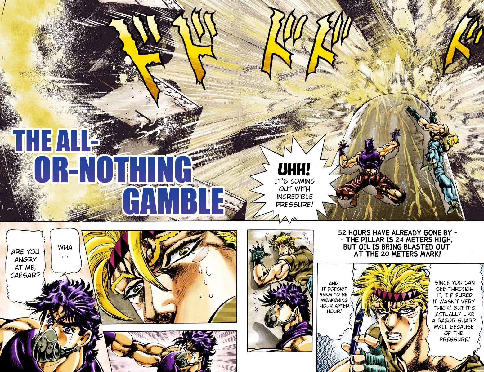 JoJo's Bizarre Adventure Part 2 - Battle Tendency (Official Colored) Chapter 30 page 3 - Chapter 30: The All-or-Nothing Gamble