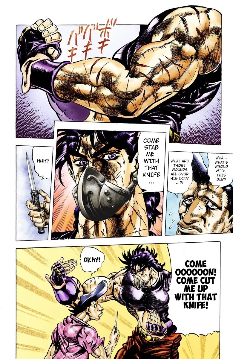 JoJo's Bizarre Adventure Part 2 - Battle Tendency (Official Colored) Chapter 31 page 14 - Chapter 31: Ripple Master JoJo