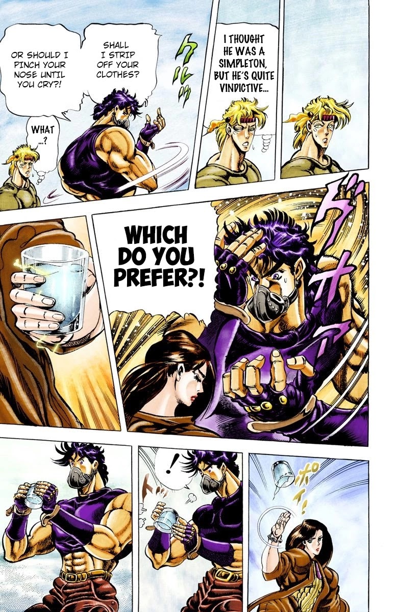 JoJo's Bizarre Adventure Part 2 - Battle Tendency (Official Colored) Chapter 31 page 3 - Chapter 31: Ripple Master JoJo