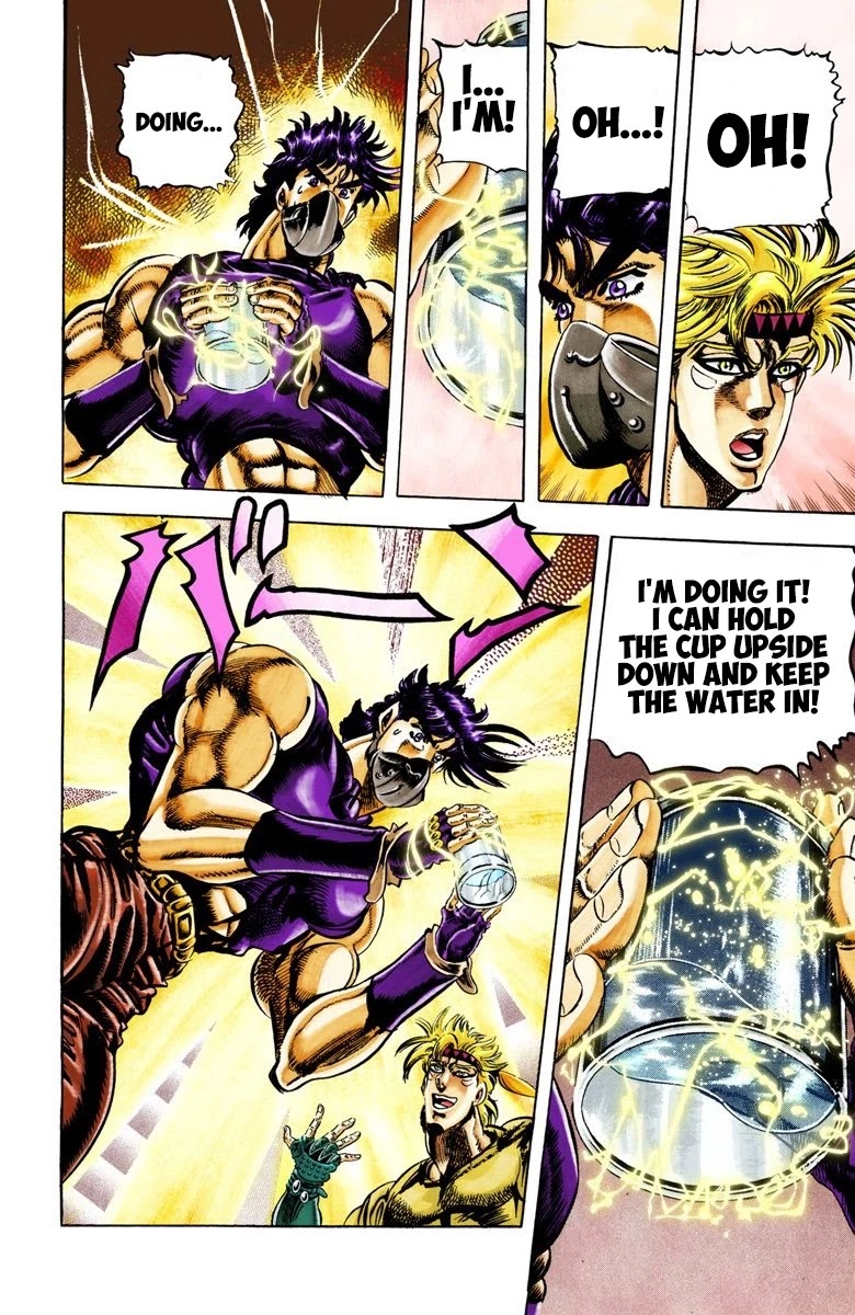 JoJo's Bizarre Adventure Part 2 - Battle Tendency (Official Colored) Chapter 31 page 4 - Chapter 31: Ripple Master JoJo