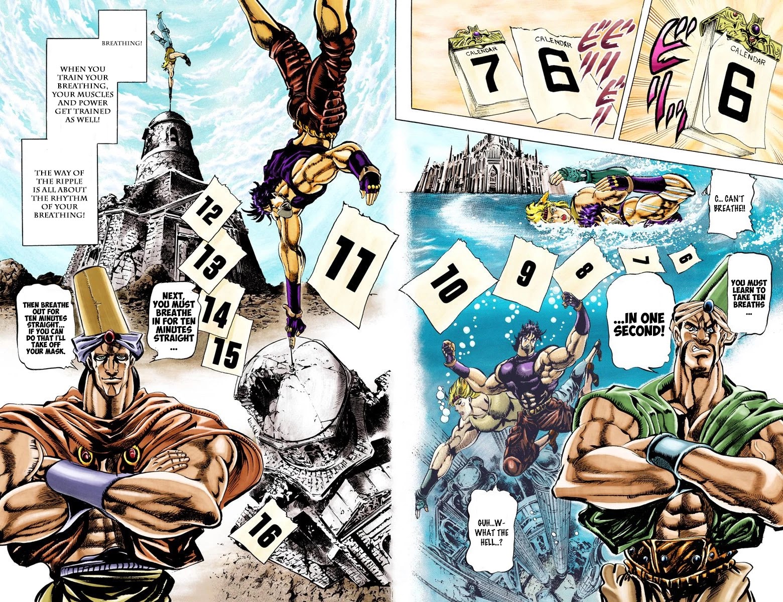 JoJo's Bizarre Adventure Part 2 - Battle Tendency (Official Colored) Chapter 31 page 9 - Chapter 31: Ripple Master JoJo