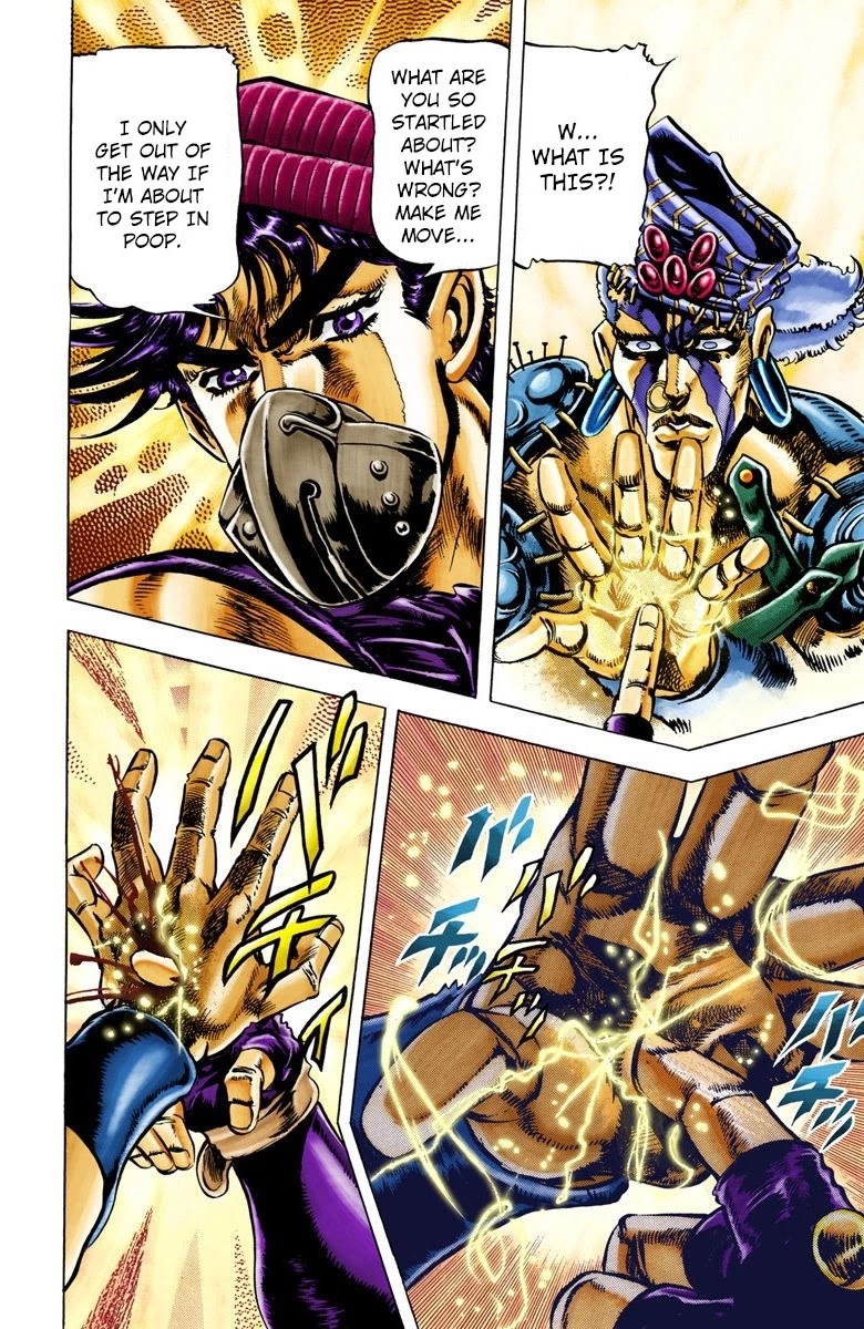 JoJo's Bizarre Adventure Part 2 - Battle Tendency (Official Colored) Chapter 33 page 11 - Chapter 33: The Fruits of Harassment
