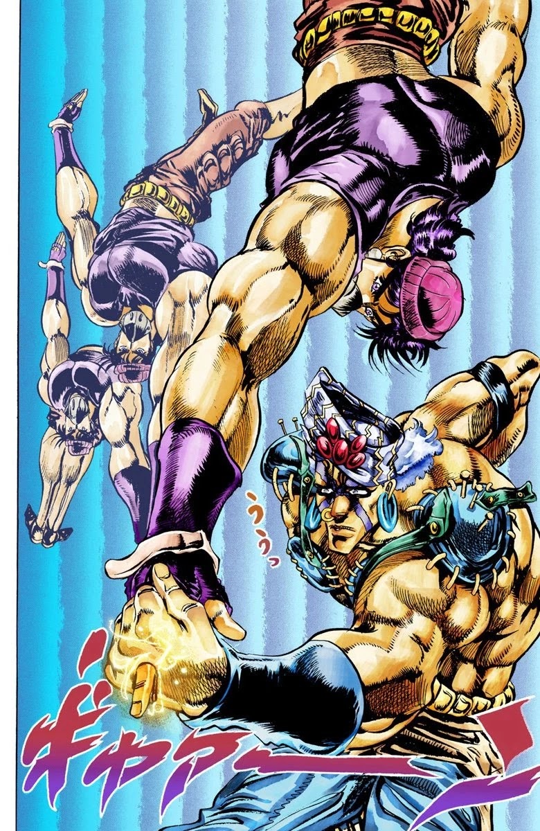 JoJo's Bizarre Adventure Part 2 - Battle Tendency (Official Colored) Chapter 33 page 15 - Chapter 33: The Fruits of Harassment