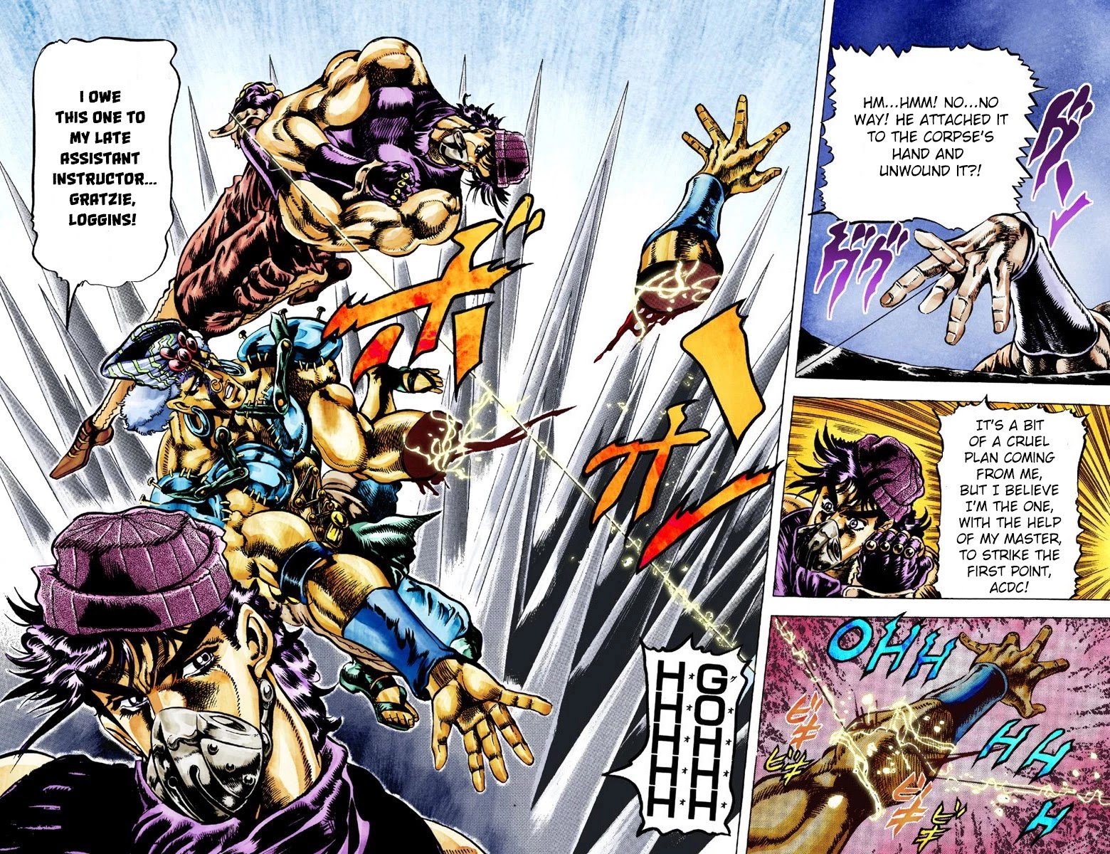 JoJo's Bizarre Adventure Part 2 - Battle Tendency (Official Colored) Chapter 33 page 17 - Chapter 33: The Fruits of Harassment