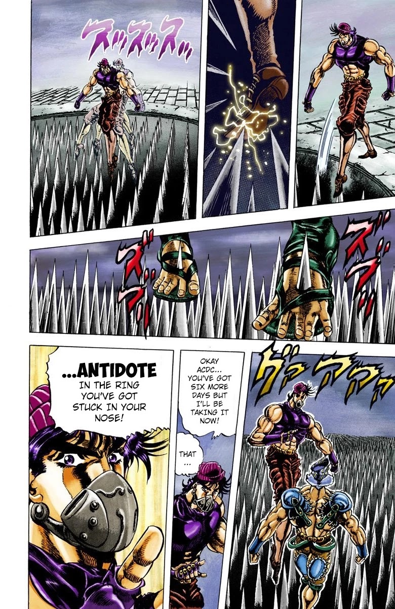 JoJo's Bizarre Adventure Part 2 - Battle Tendency (Official Colored) Chapter 33 page 7 - Chapter 33: The Fruits of Harassment