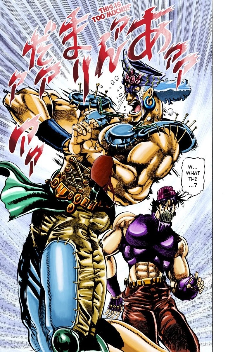 JoJo's Bizarre Adventure Part 2 - Battle Tendency (Official Colored) Chapter 34 page 7 - Chapter 34: The Disturbing ACDC