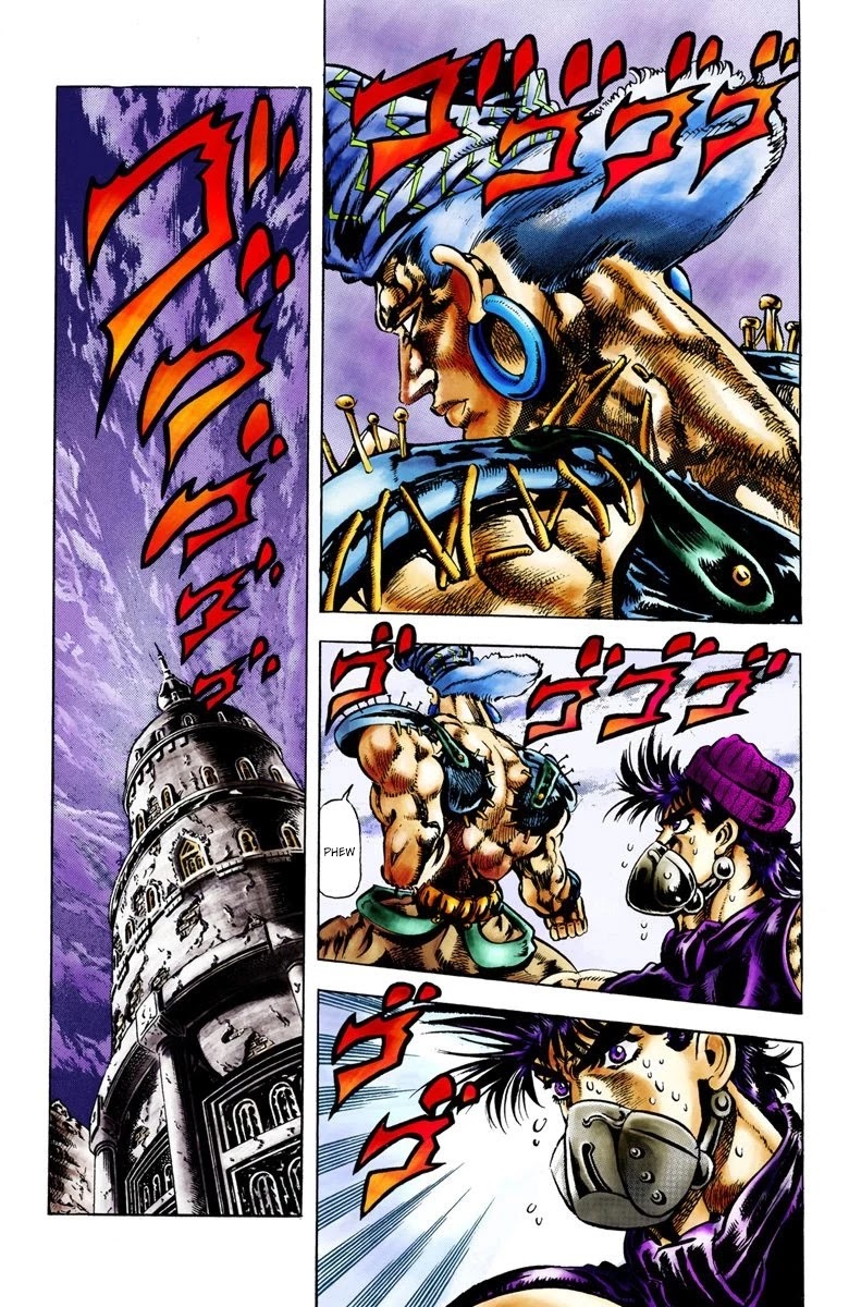 JoJo's Bizarre Adventure Part 2 - Battle Tendency (Official Colored) Chapter 34 page 9 - Chapter 34: The Disturbing ACDC