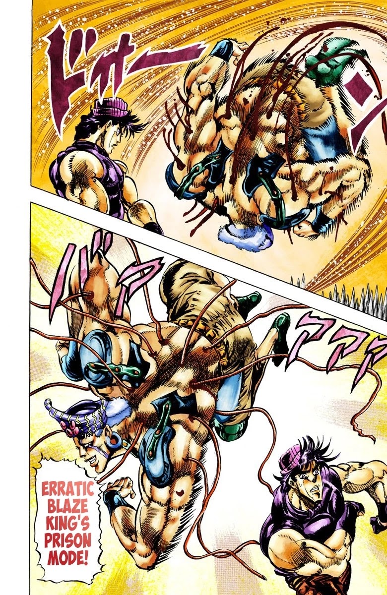 JoJo's Bizarre Adventure Part 2 - Battle Tendency (Official Colored) Chapter 35 page 14 - Chapter 35: Laying Some Elaborate Traps
