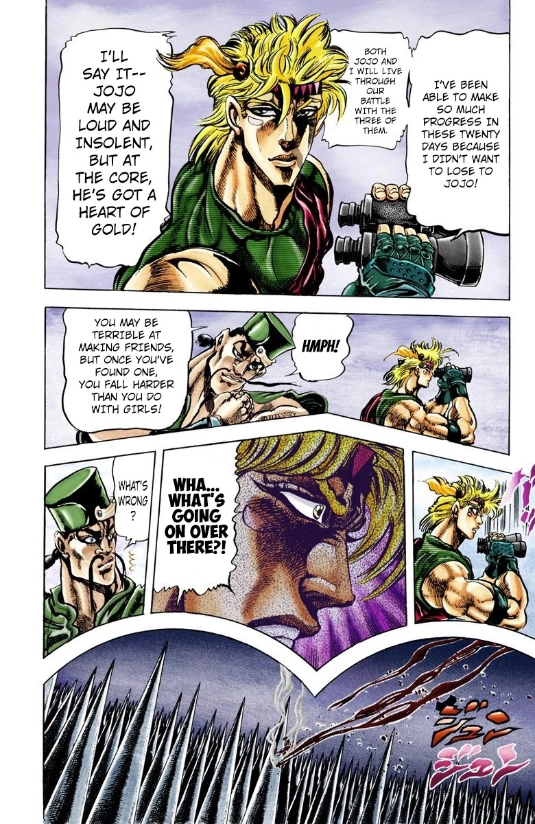 JoJo's Bizarre Adventure Part 2 - Battle Tendency (Official Colored) Chapter 35 page 6 - Chapter 35: Laying Some Elaborate Traps