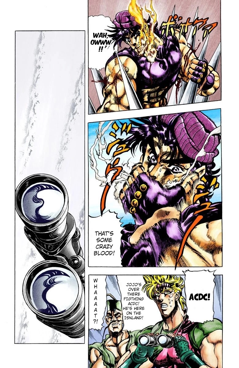 JoJo's Bizarre Adventure Part 2 - Battle Tendency (Official Colored) Chapter 35 page 9 - Chapter 35: Laying Some Elaborate Traps