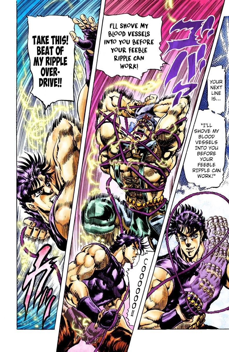 JoJo's Bizarre Adventure Part 2 - Battle Tendency (Official Colored) Chapter 36 page 11 - Chapter 36: An Ensured Victory