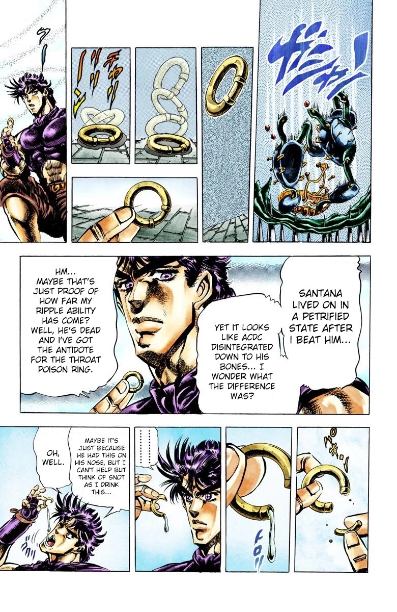 JoJo's Bizarre Adventure Part 2 - Battle Tendency (Official Colored) Chapter 36 page 15 - Chapter 36: An Ensured Victory