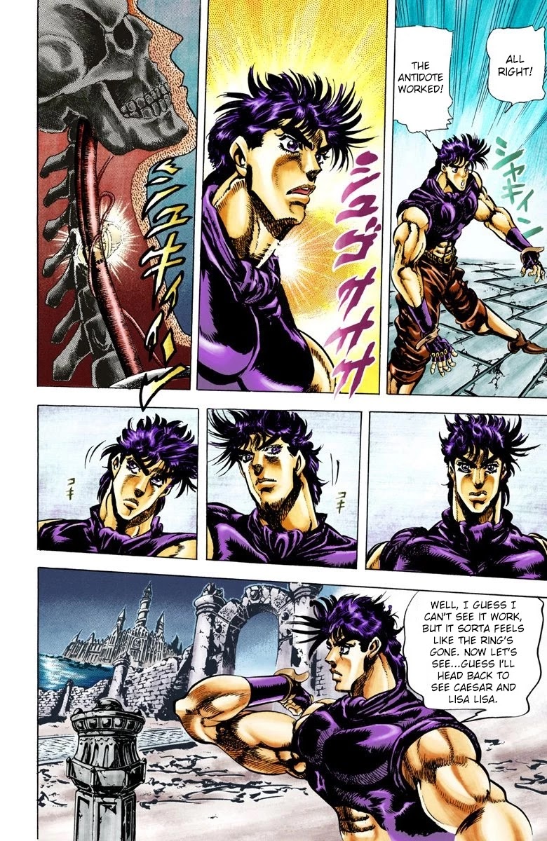 JoJo's Bizarre Adventure Part 2 - Battle Tendency (Official Colored) Chapter 36 page 16 - Chapter 36: An Ensured Victory
