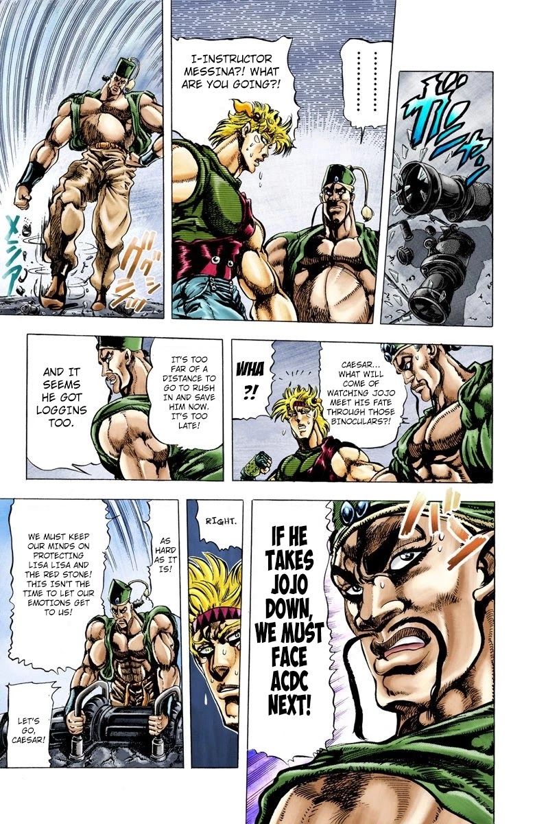 JoJo's Bizarre Adventure Part 2 - Battle Tendency (Official Colored) Chapter 36 page 4 - Chapter 36: An Ensured Victory