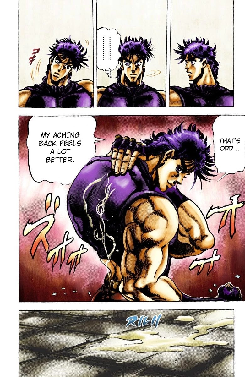 JoJo's Bizarre Adventure Part 2 - Battle Tendency (Official Colored) Chapter 37 page 11 - Chapter 37: The Insidious Demon!