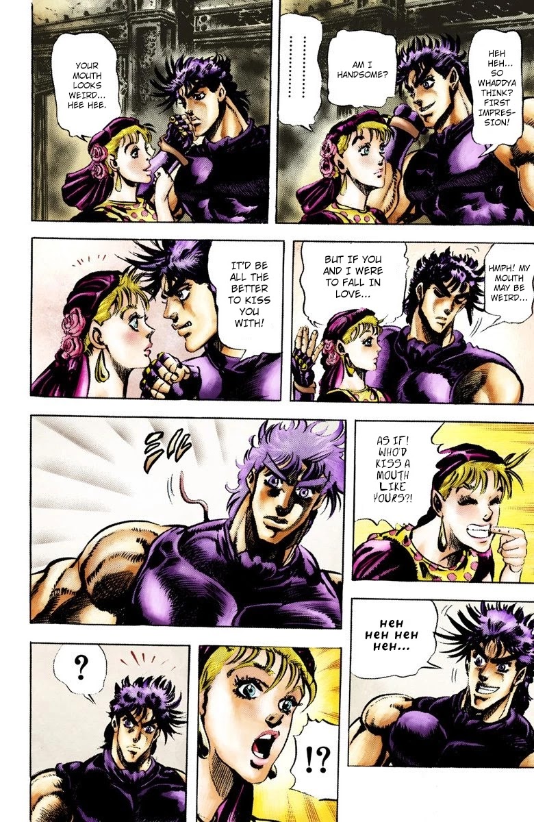 JoJo's Bizarre Adventure Part 2 - Battle Tendency (Official Colored) Chapter 37 page 9 - Chapter 37: The Insidious Demon!