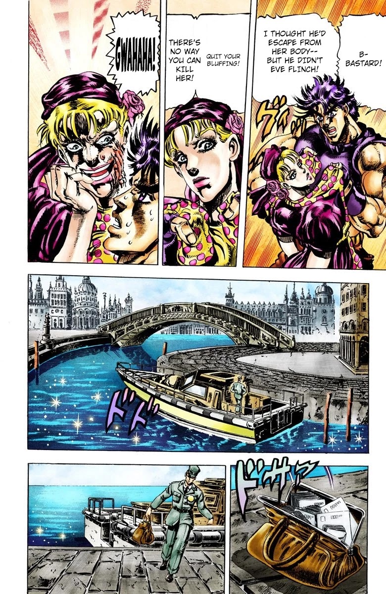 JoJo's Bizarre Adventure Part 2 - Battle Tendency (Official Colored) Chapter 38 page 10 - Chapter 38: The Stolen Body