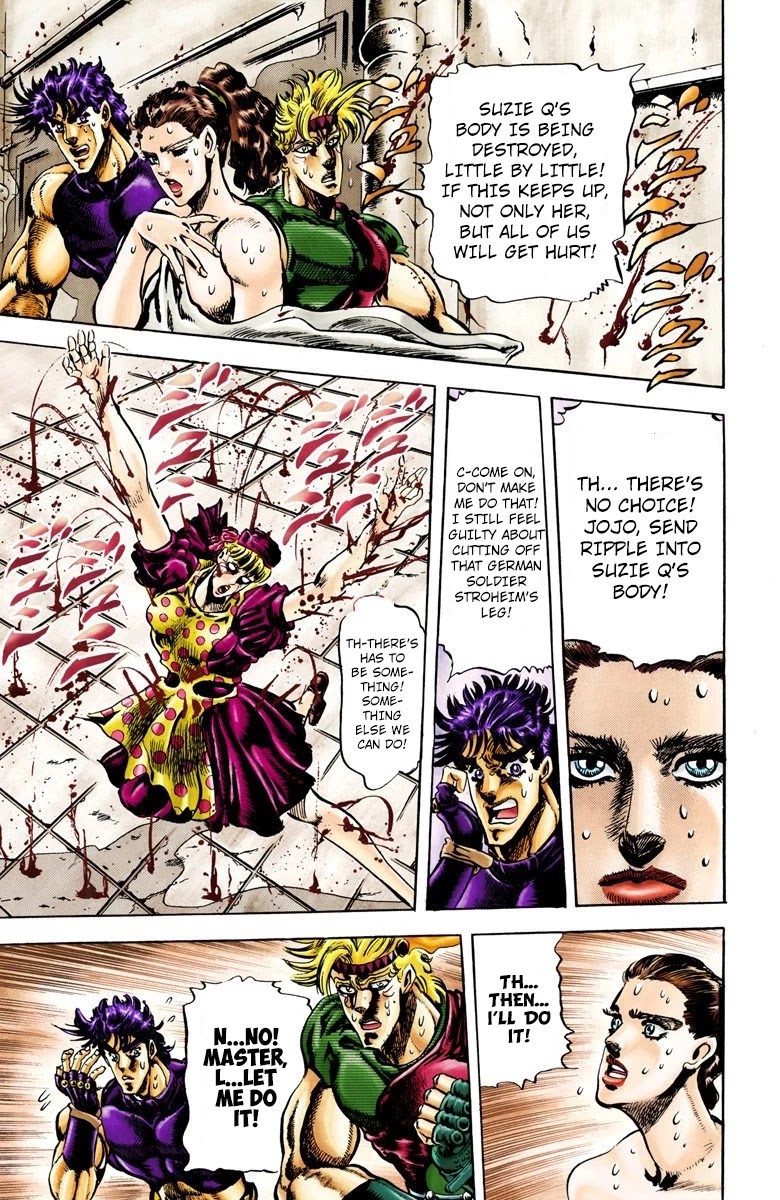 JoJo's Bizarre Adventure Part 2 - Battle Tendency (Official Colored) Chapter 38 page 13 - Chapter 38: The Stolen Body