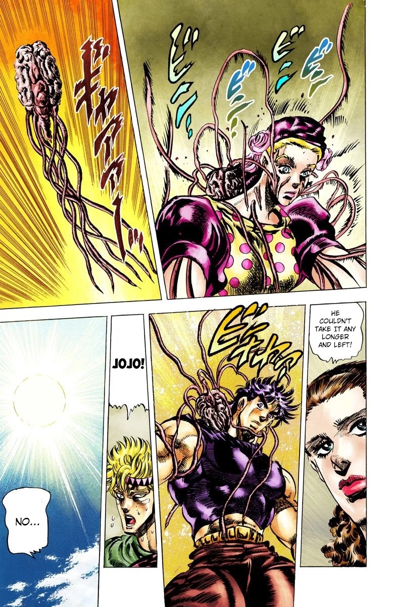 JoJo's Bizarre Adventure Part 2 - Battle Tendency (Official Colored) Chapter 38 page 17 - Chapter 38: The Stolen Body