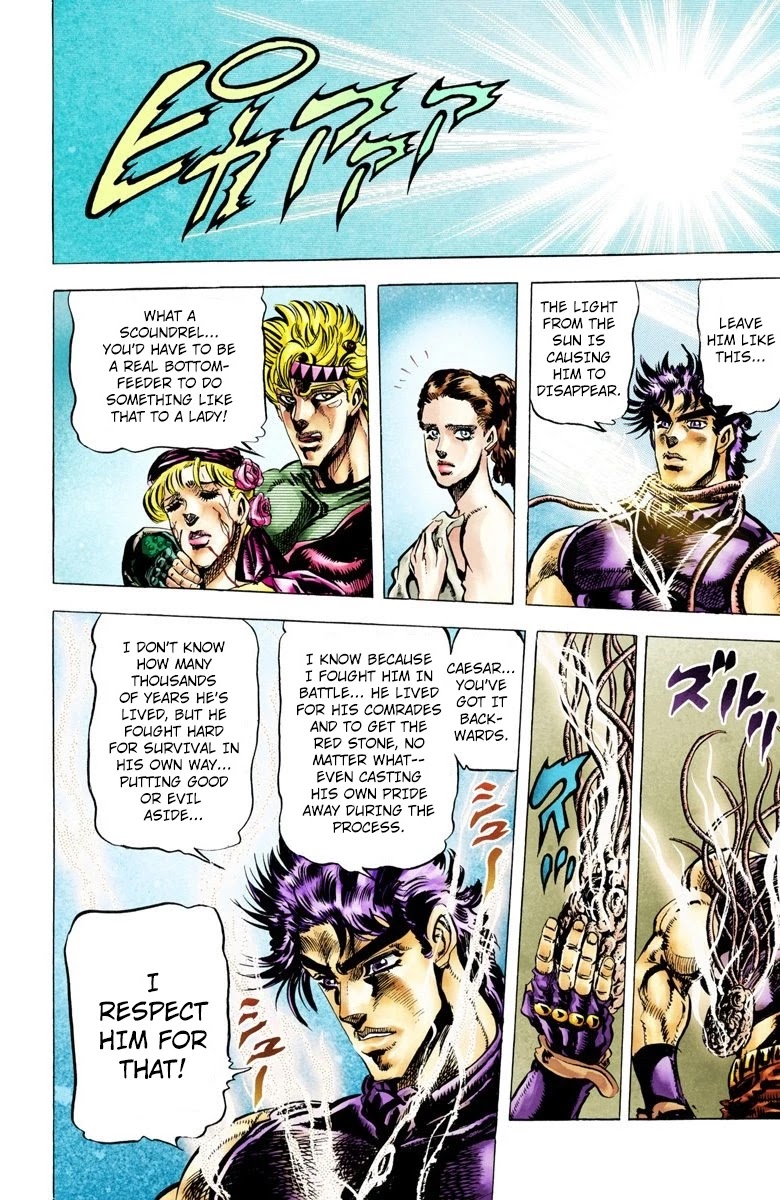 JoJo's Bizarre Adventure Part 2 - Battle Tendency (Official Colored) Chapter 38 page 18 - Chapter 38: The Stolen Body
