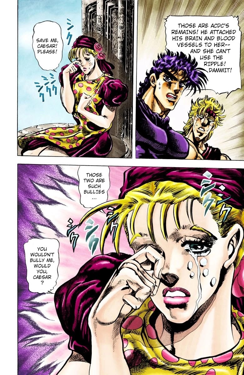 JoJo's Bizarre Adventure Part 2 - Battle Tendency (Official Colored) Chapter 38 page 4 - Chapter 38: The Stolen Body