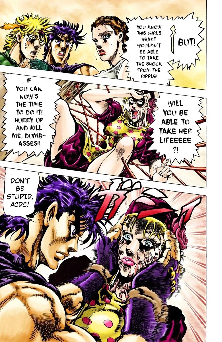 JoJo's Bizarre Adventure Part 2 - Battle Tendency (Official Colored) Chapter 38 page 7 - Chapter 38: The Stolen Body