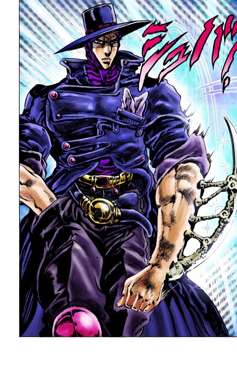 JoJo's Bizarre Adventure Part 2 - Battle Tendency (Official Colored) Chapter 39 page 16 - Chapter 39: Chasing the Red Stone to Swizerland