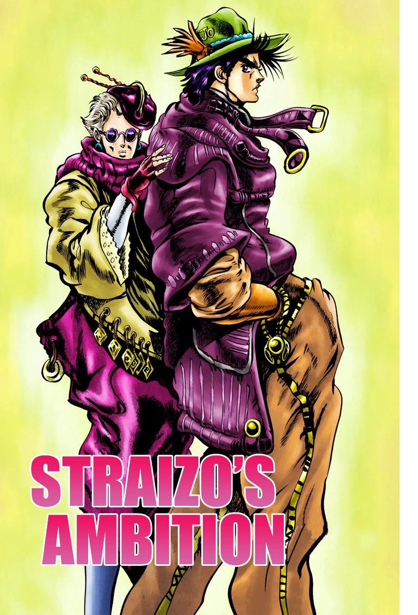 JoJo's Bizarre Adventure Part 2 - Battle Tendency (Official Colored) Chapter 4 page 1 - Chapter 4: Straizo's Ambition