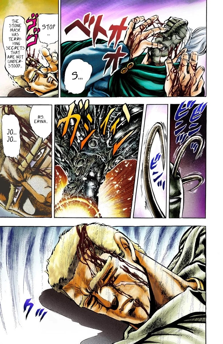 JoJo's Bizarre Adventure Part 2 - Battle Tendency (Official Colored) Chapter 4 page 12 - Chapter 4: Straizo's Ambition