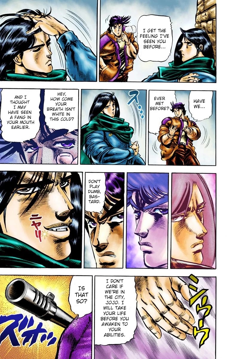 JoJo's Bizarre Adventure Part 2 - Battle Tendency (Official Colored) Chapter 4 page 16 - Chapter 4: Straizo's Ambition