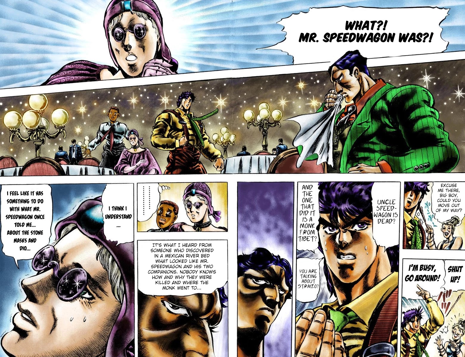JoJo's Bizarre Adventure Part 2 - Battle Tendency (Official Colored) Chapter 4 page 2 - Chapter 4: Straizo's Ambition