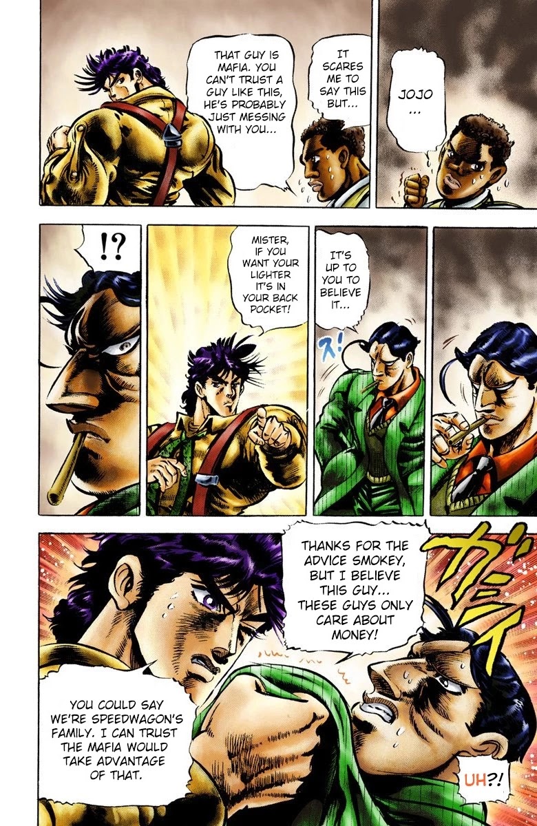 JoJo's Bizarre Adventure Part 2 - Battle Tendency (Official Colored) Chapter 4 page 3 - Chapter 4: Straizo's Ambition