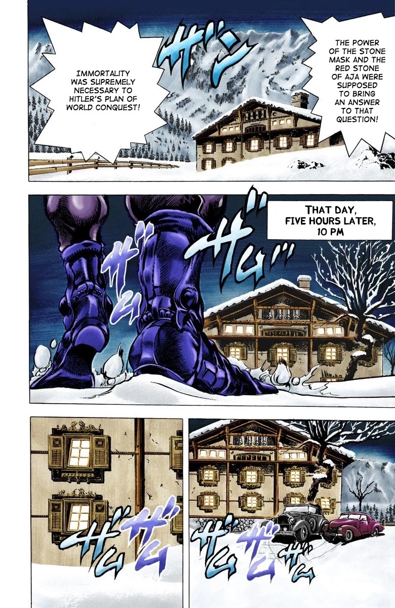 JoJo's Bizarre Adventure Part 2 - Battle Tendency (Official Colored) Chapter 40 page 11 - Chapter 40: The Mysterious Nazi Officer