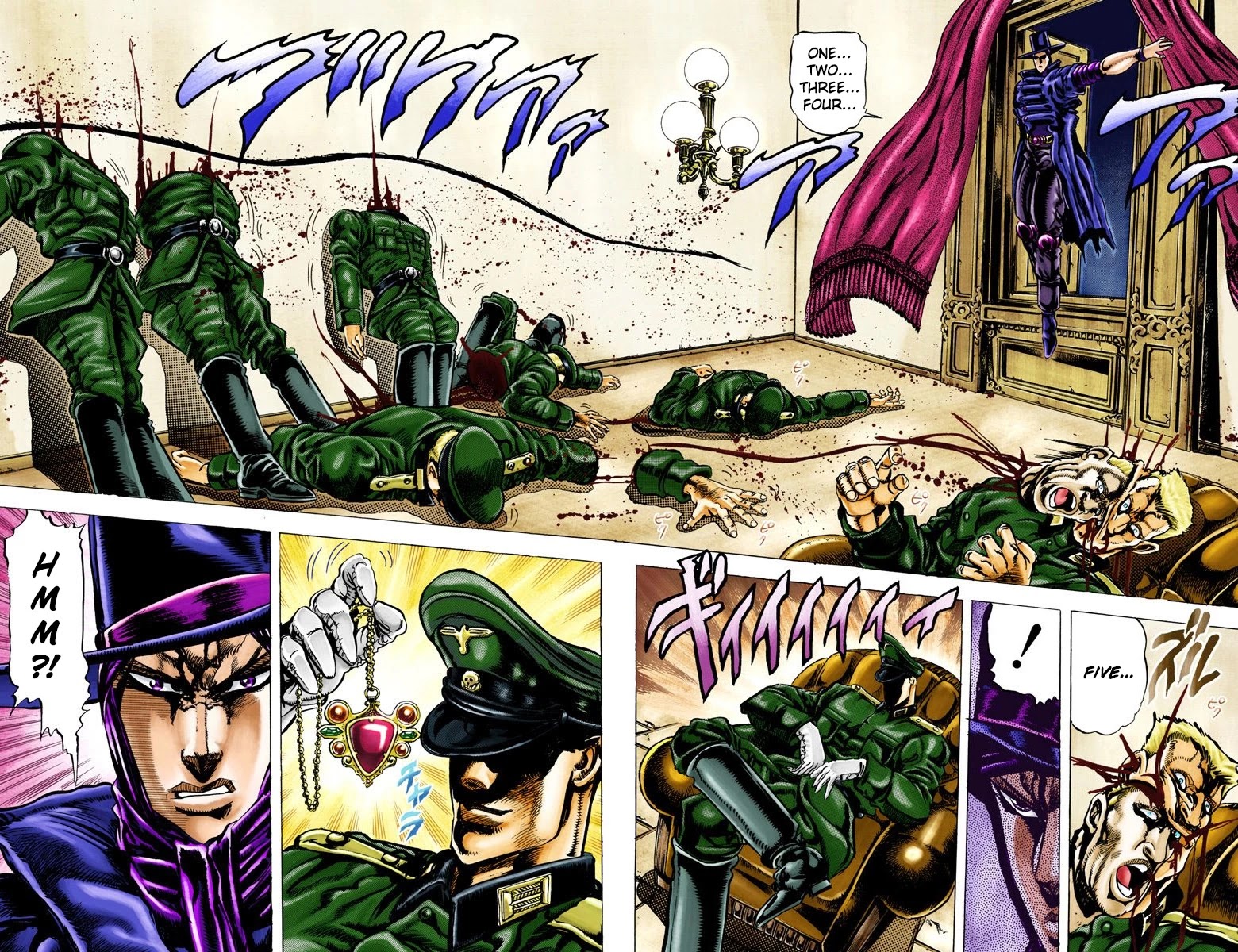 JoJo's Bizarre Adventure Part 2 - Battle Tendency (Official Colored) Chapter 40 page 14 - Chapter 40: The Mysterious Nazi Officer